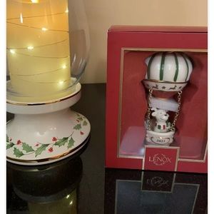 NIB Lenox Ralph the Reindeer Hot Air Balloon Ornament Giftable Never Opened